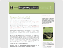 Tablet Screenshot of internet-politics.andrewchadwick.com